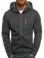 Ealdred Sudadera con Capucha para Hombre – Hoodie Cremallera Casual Urbano