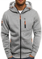 Ealdred Sudadera con Capucha para Hombre – Hoodie Cremallera Casual Urbano