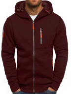 Ealdred Sudadera con Capucha para Hombre – Hoodie Cremallera Casual Urbano