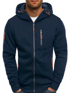 Ealdred Sudadera con Capucha para Hombre – Hoodie Cremallera Casual Urbano