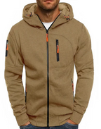 Ealdred Sudadera con Capucha para Hombre – Hoodie Cremallera Casual Urbano