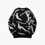 Carl Jersey para Hombre – Suéter de Punto Moderno con Estampado Abstracto Chic