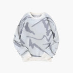 Carl Jersey para Hombre – Suéter de Punto Moderno con Estampado Abstracto Chic