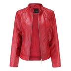 Janiyah Chaqueta de Cuero para Mujer – Cazadora Elegante con Cremalleras Chic