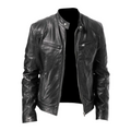 David Chaqueta de Cuero para Hombre – Cazadora Elegante de Piel Premium Casual