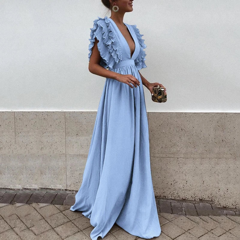Marthe Vestido Maxi de Fiesta para Mujer – Vestido Elegante Gala Ceremonia