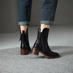 Kailani Botines de Cuero para Mujer – Botas Elegantes Premium Cómodas y Chic