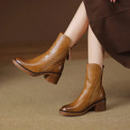 Kailani Botines de Cuero para Mujer – Botas Elegantes Premium Cómodas y Chic