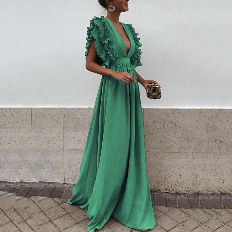 Marthe Vestido Maxi de Fiesta para Mujer – Vestido Elegante Gala Ceremonia