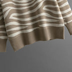 Delaney Conjunto de Cachemira para Mujer – Set Zebra Elegante y Suave Chic