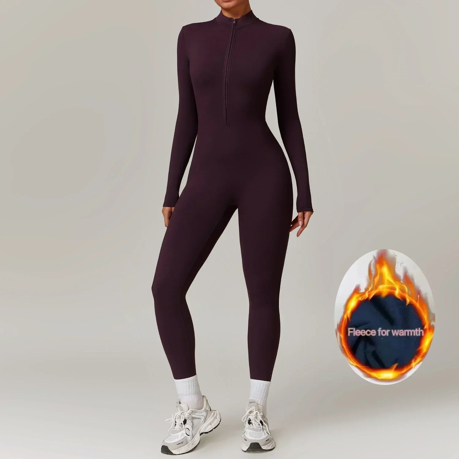 Eya Mono de Invierno para Mujer – Enterizo Polar Cálido Deportivo y Cómodo