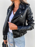 Maxine Chaqueta de Cuero para Mujer – Cazadora Elegante Chic Atemporal