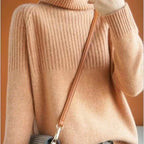 Luan Jersey Cuello Alto para Mujer – Suéter Elegante Invierno Casual Chic