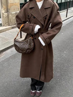 Vivian Abrigo de Lana para Mujer – Abrigo Elegante de Invierno Clásico Chic