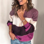 Amelia Jersey de Rayas para Mujer – Suéter Elegante Casual Chic Moderno