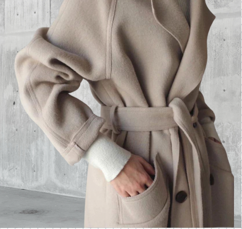 Isabelle Abrigo Largo de Lana para Mujer – Chaqueta Elegante y Cálida Premium
