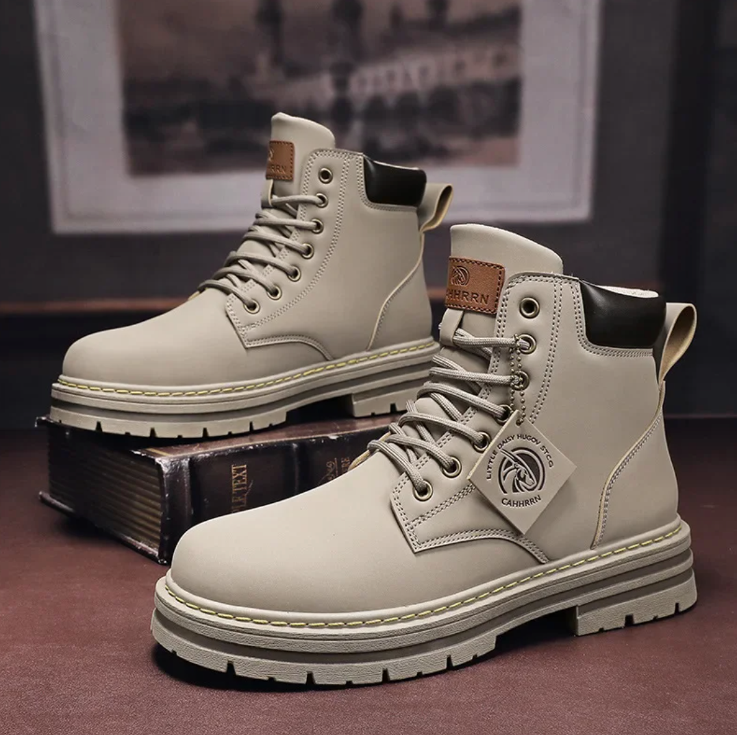 Marlon Botas con Cordones para Hombre – Botines Cómodos Antideslizantes