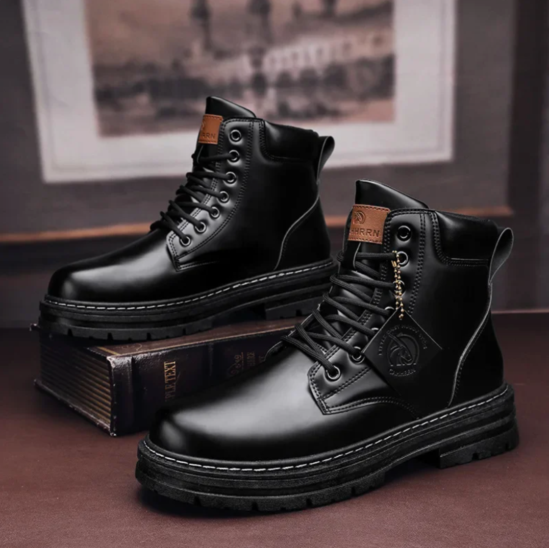 Marlon Botas con Cordones para Hombre – Botines Cómodos Antideslizantes