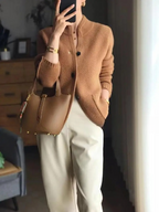 Lucille Cárdigan de Cachemir para Mujer – Chaqueta Elegante con Botones Premium