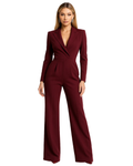 Eleyna Mono Blazer para Mujer – Jumpsuit Elegante Palazzo Chic Moderno