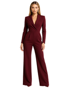 Eleyna Mono Blazer para Mujer – Jumpsuit Elegante Palazzo Chic Moderno