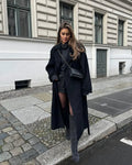 Vivian Abrigo de Lana para Mujer – Abrigo Elegante de Invierno Clásico Chic