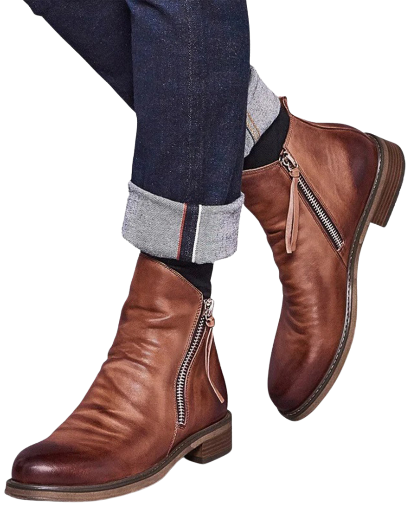 Daniel Botines para Hombre – Botas Elegantes con Cremallera Casual Chic