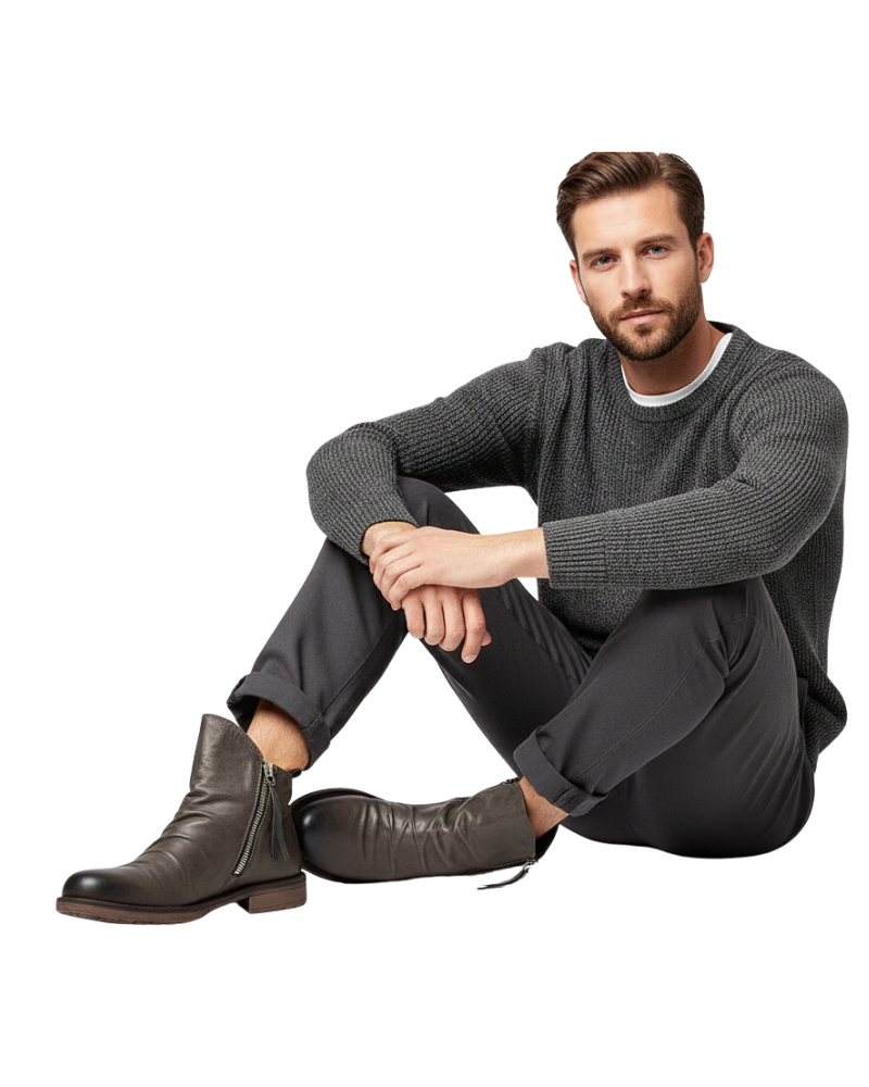 Daniel Botines para Hombre – Botas Elegantes con Cremallera Casual Chic