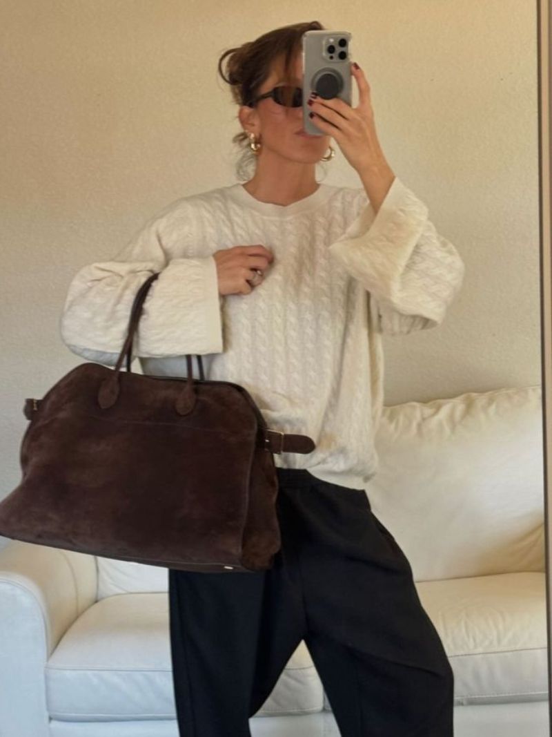Celine Bolso Bandolera para Mujer – Bolso de Cuero Elegante Casual Chic