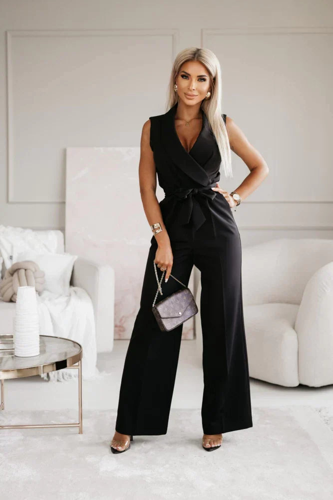 Giuliana Mono Elegante para Mujer – Enterizo Sin Mangas Chic Moderno