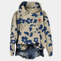 Kaori Sudadera con Capucha para Mujer – Hoodie Floral Oversize Cómoda y Moderna