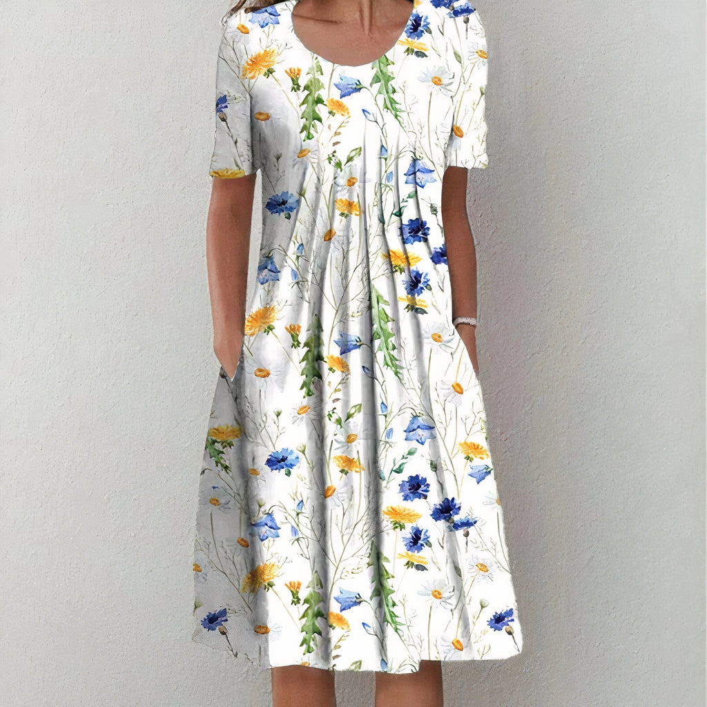 Ulla Vestido de Verano para Mujer – Vestido de Algodón Elegante y Fresco Chic