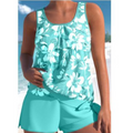 Adalina Tankini Floral para Mujer – Bikini Dos Piezas Elegante Playa Verano