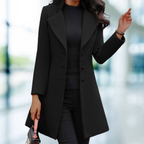 Juniper Abrigo de Lana para Mujer – Abrigo Elegante Entallado de Invierno Chic