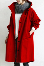 Elizabeth Abrigo de Lluvia para Mujer – Chaqueta Impermeable Elegante con Capucha
