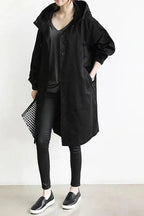 Elizabeth Abrigo de Lluvia para Mujer – Chaqueta Impermeable Elegante con Capucha
