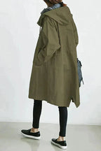 Elizabeth Abrigo de Lluvia para Mujer – Chaqueta Impermeable Elegante con Capucha