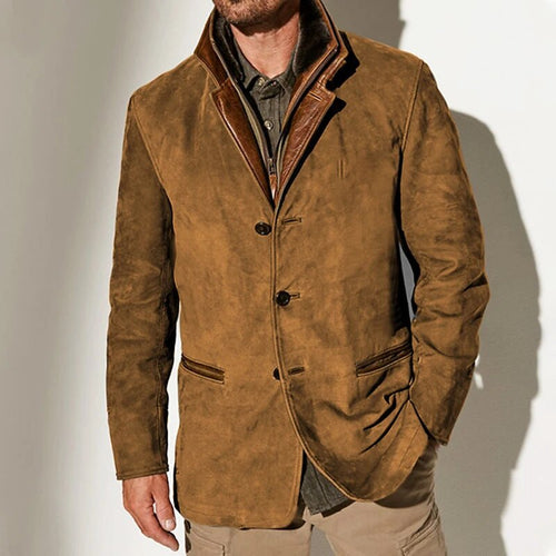 Aaron Chaqueta Vintage para Hombre – Chaqueta Retro Chic Elegante Moderna
