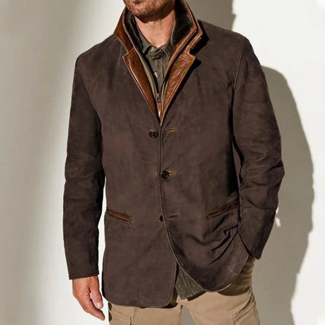 Aaron Chaqueta Vintage para Hombre – Chaqueta Retro Chic Elegante Moderna