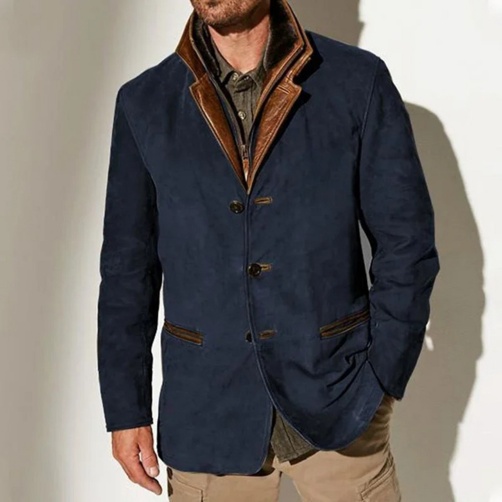 Aaron Chaqueta Vintage para Hombre – Chaqueta Retro Chic Elegante Moderna