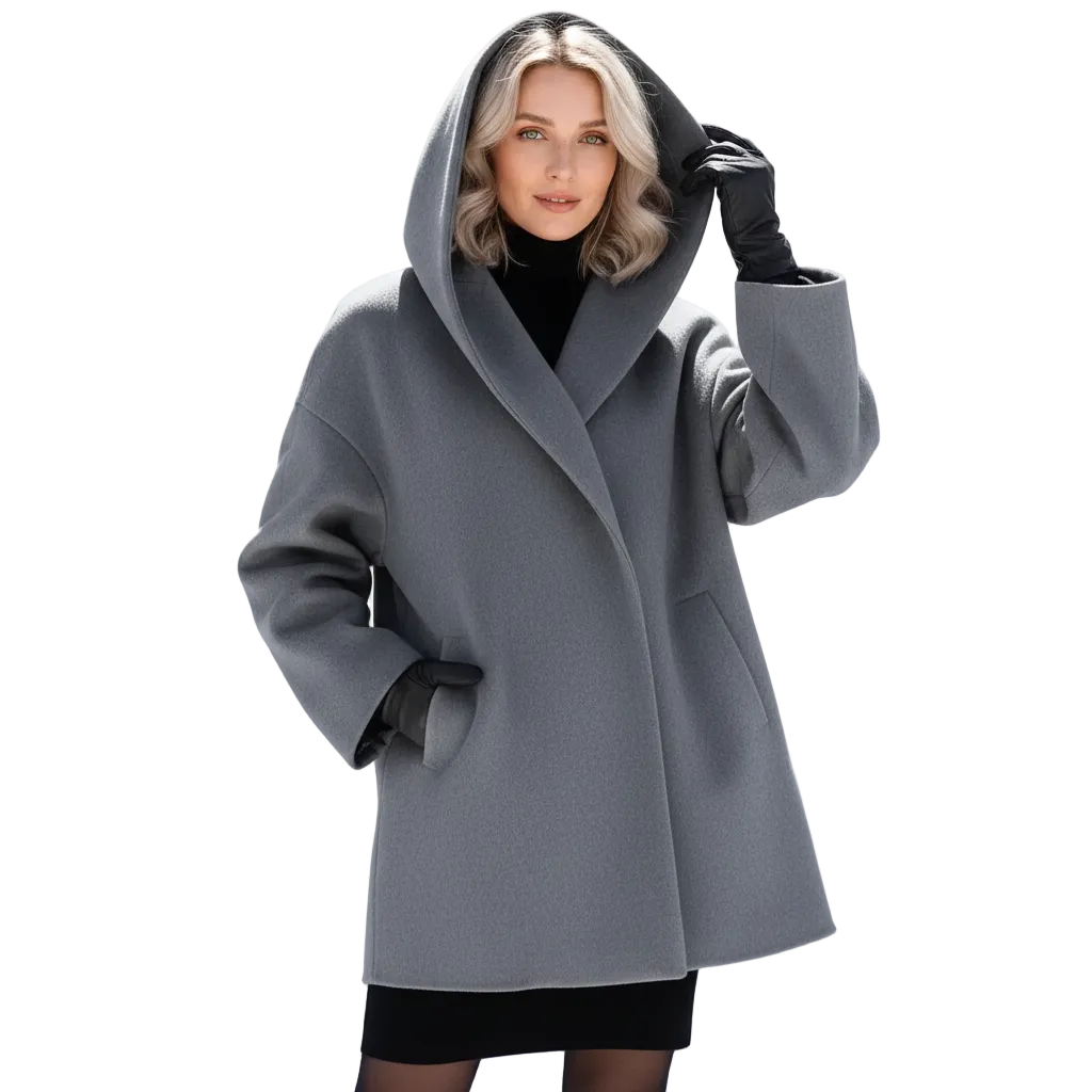Vicky Abrigo Oversize para Mujer – Abrigo Largo Elegante Chic Invierno Moderno