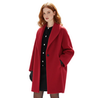 Vicky Abrigo Oversize para Mujer – Abrigo Largo Elegante Casual Chic