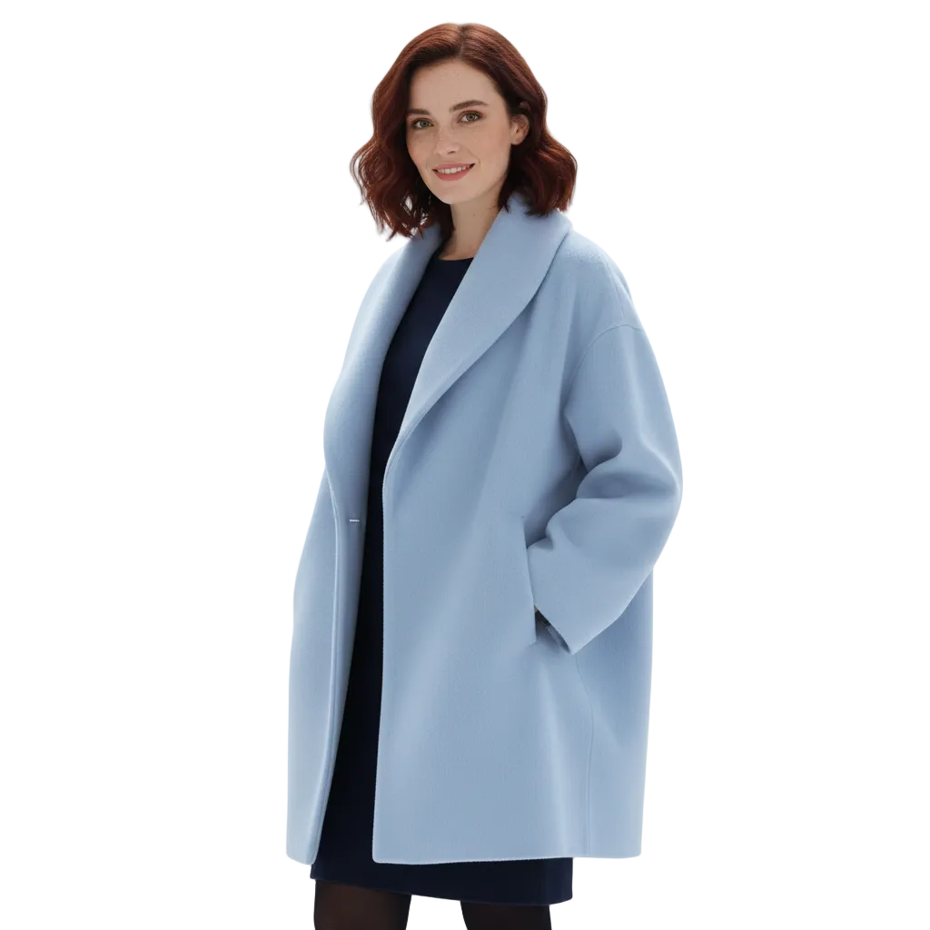 Vicky Abrigo Oversize para Mujer – Abrigo Largo Elegante Chic Invierno Moderno