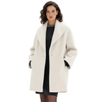 Vicky Abrigo Oversize para Mujer – Abrigo Largo Elegante Chic Invierno Moderno