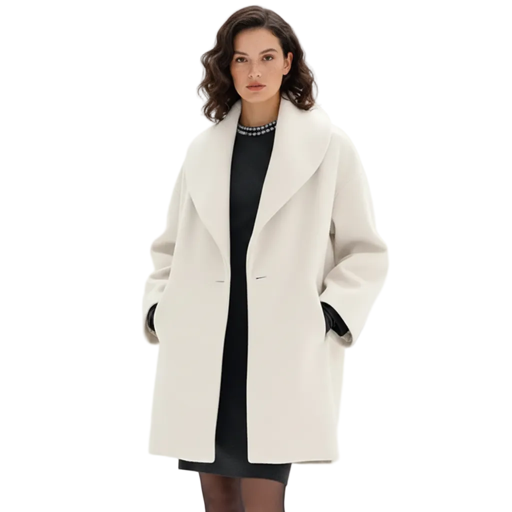 Vicky Abrigo Oversize para Mujer – Abrigo Largo Elegante Casual Chic