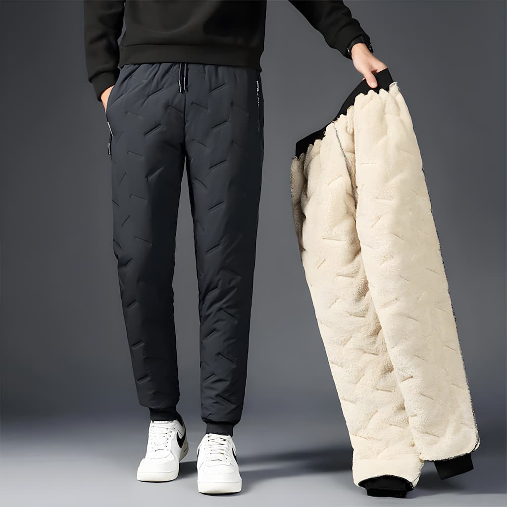 Olivia Pantalón Térmico Mujer – Jogger Impermeable con Forro Polar y Bolsillos con Cremallera