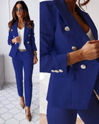 Elena Traje Elegante para Mujer – Blazer Sofisticado y Pantalón Ajustado Formal