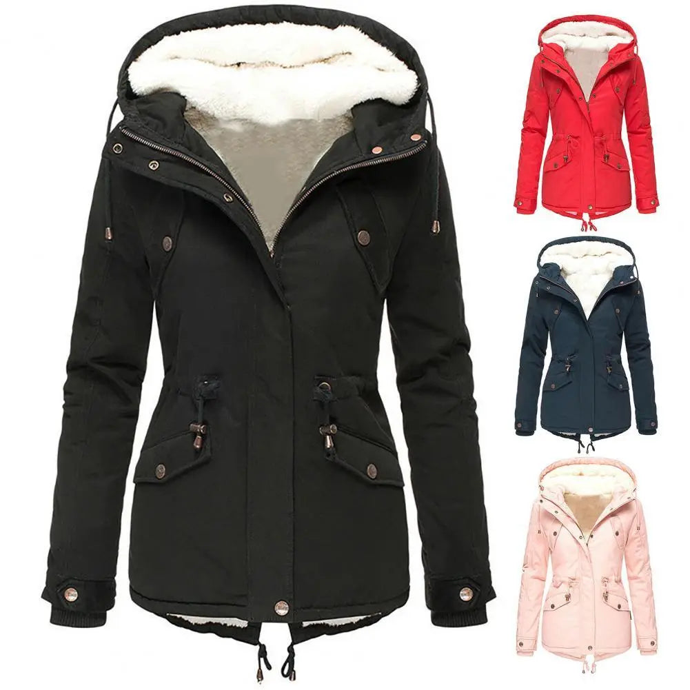 Claire Chaqueta de Invierno para Mujer – Abrigo Impermeable Elegante con Capucha