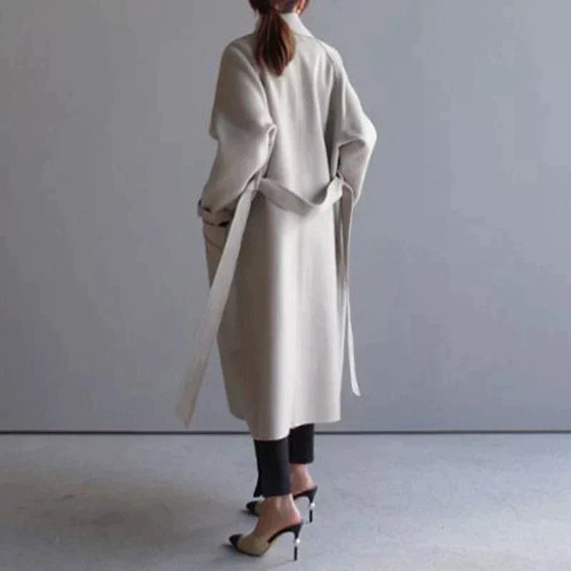 Isabelle Abrigo Largo de Lana para Mujer – Chaqueta Elegante y Cálida Premium