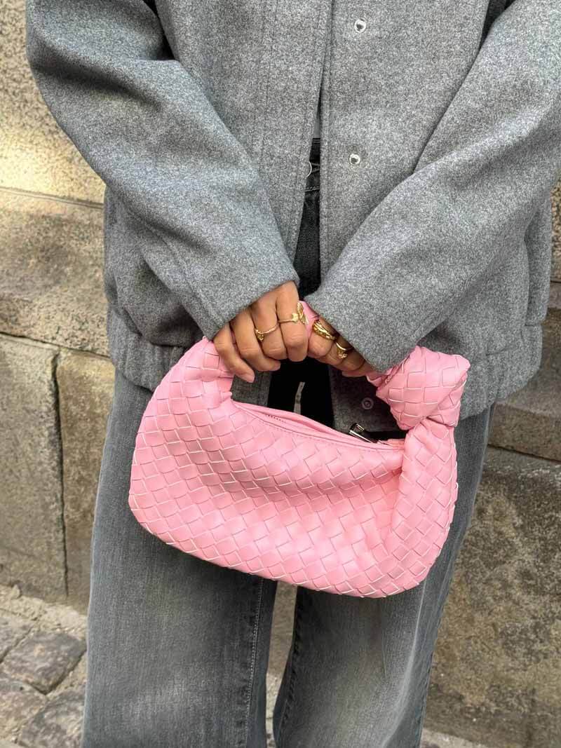 Soera Bolso Mini Trenzado para Mujer – Bolso Elegante Artesanal Casual Chic
